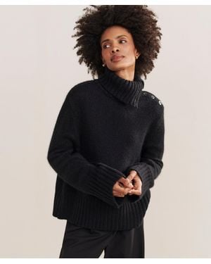 Jenni Kayne Cashmere Jackie Sweater - Black