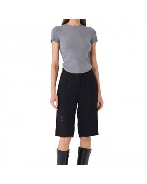 IN/ONE Imani Ruched Back Tee - Black