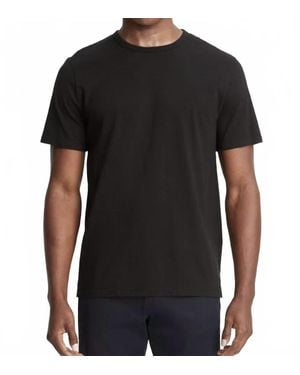 Vince Garment Dye Short Sleeve Crew T-Shirt - Black