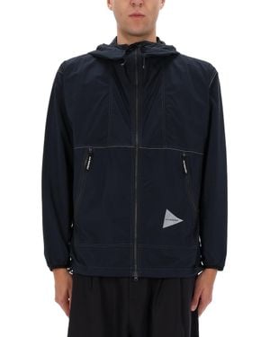 and wander Nylon Sports Jacket - Blue