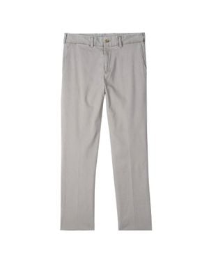 Bills Khakis Plain Bottom Straight Fit T400 Comfort Stretch Twills Pants - Gray