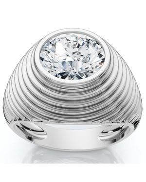 Pompeii3 Certified 2Ct Kara Diamond Engagement Anniversary Ring 14K Lab Grown - Metallic