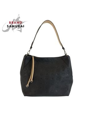 MCM Visetos Leather 2Way Bag - Black
