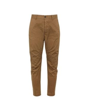 DSquared² Tapered Cotton-Blend Chinos - Natural