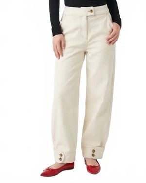 Oliver Logan Jasper Barrel Mid-Rise Jeans - Natural