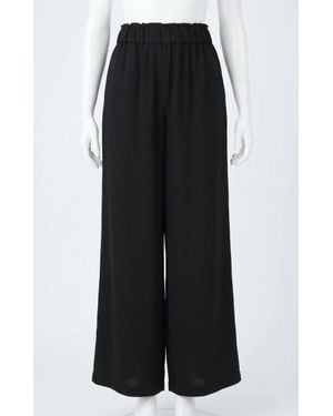 Z Supply Isolde Wide Leg Satin Pant - Black
