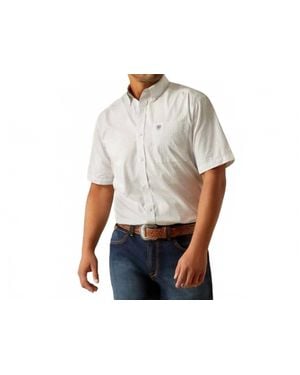 Ariat Wrinkle Free Eddy Classic Fit Shirt - White