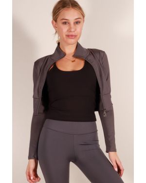 TRUEDAMES Fashnzfab Zip Up Sports Jacket - Black