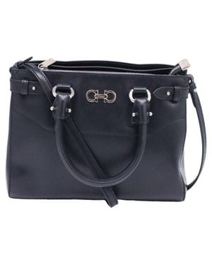 Ferragamo Mini Batik Tote Bag - Blue