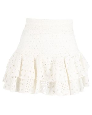 Charo Ruiz Noa Eyelet Mini Skirt - White