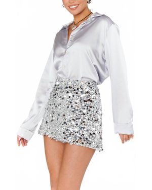 Show Me Your Mumu All Night Skort - White