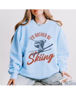 Simply Sage Market I'D Rather Be Skiing - Blue