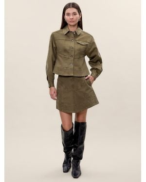 Rebecca Taylor Carmen Garment Dyed Jacket - Natural