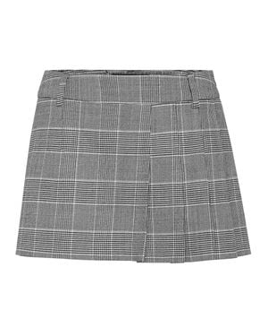 Philipp Plein Pleated Short Skirt Prince Of Wales - Gray