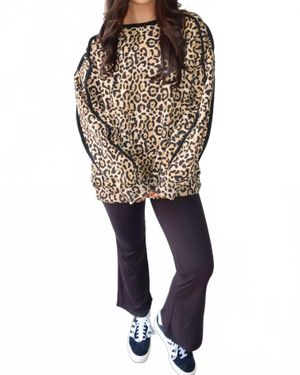 ACT Pretty Binding Edge Loose Fit Sweatshirt - Black