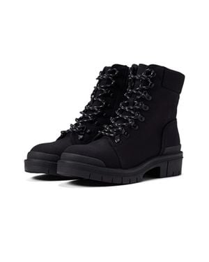 MIA Wyn Mh1488- Boots Round Toe Lace Up Block Heel Zap2121 - Black