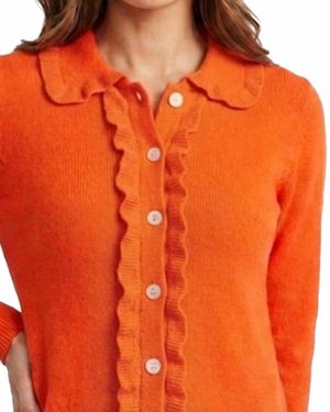 Thml Ruffle Collar Sweater - Orange