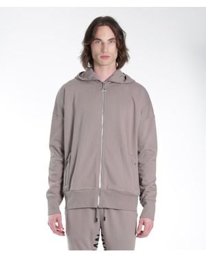 HVMAN Full Zip Sweatshirt - Brown