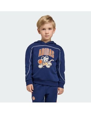 adidas Kids' Disney Mickey Mouse Hooded Sweatshirt - Blue