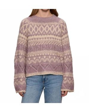 Sanctuary Fairisle Crew Neck Sweater - Red
