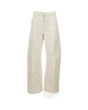 Citizens of Humanity Relaxed Fit Cargo Jeans - White
