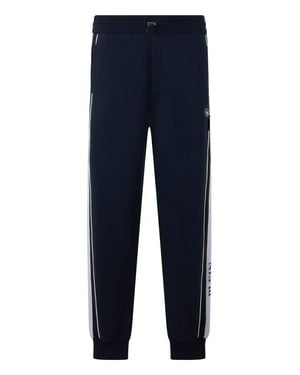 Philipp Plein Jogger Pants Logo Stripe - Blue