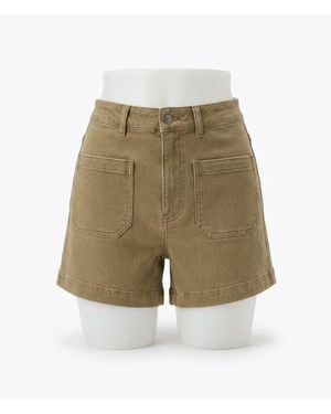 Faherty Stretch Terry Patch Pocket Short - Natural