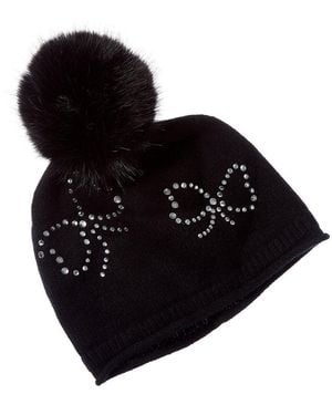 Sofiacashmere Heatset Cashmere Bow - Black