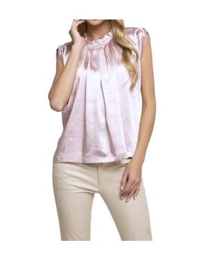 Eva Franco Annik Satin Blouse - Purple