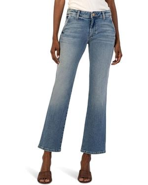 Kut From The Kloth Kelsey Mid Rise Ankle Flare Jeans - Blue