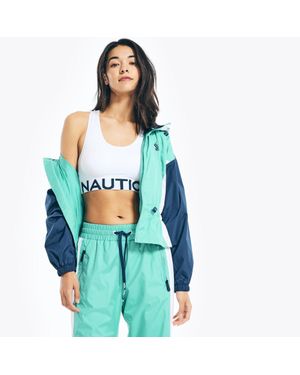 Nautica Reissue Colorblock Peplum Jacket - Blue