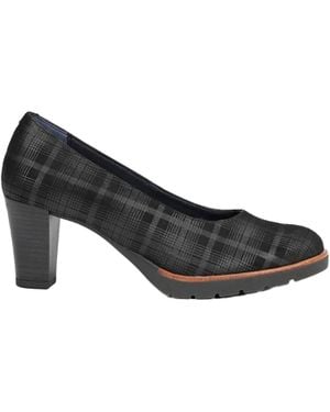 Fluchos Opium Leather Heeled Pumps - Black