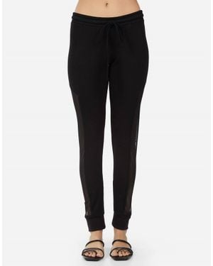 Michael Lauren Payne Loungepant With Contrast Mesh - Black