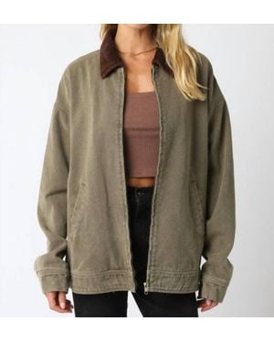 Olivaceous Elliott Barn Jacket - Green