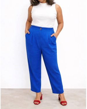 Antonio Melani Tailored Wide Leg Pants - Blue
