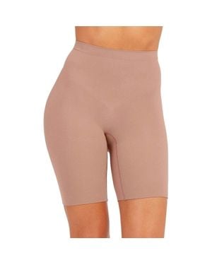 Spanx Power Shorts Cafe Au Lait Stretch High Waisted Shapewear Gbo4057 - Pink