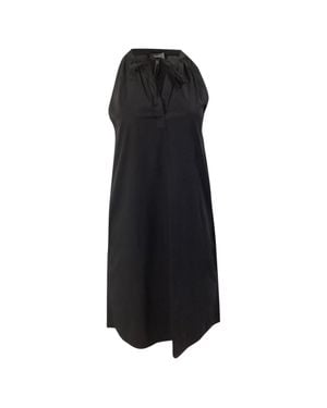 Theory Nallane Light Poplin Dress - Black