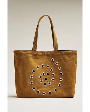 Damson Madder Raine Eyelet Tote - Natural