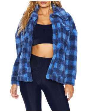 Beach Riot Sherpa Jacket - Blue