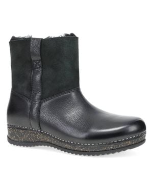 Dansko Mckenzie Waxy Milled Boots - Black