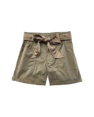 Tractr Jeans Cargo Cuff Short With Belt - Green