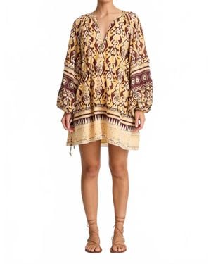 Maria Cher Delancey Vito Short Dress - Natural