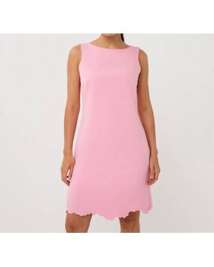 EsQualo Falla Flower Bottom Sleeveless Mini Dress - Pink