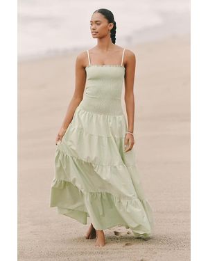 Peixoto Clementine Tiered Maxi Dress - Green