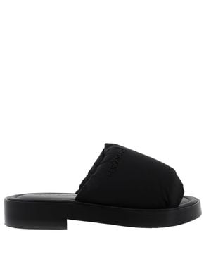 Ferragamo Ferragamo Delfino Padded Slide Sandals, Size 9 - Black