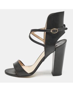 Paul Andrew Leather Lexington 105 Ankle Strap Sandals - Black