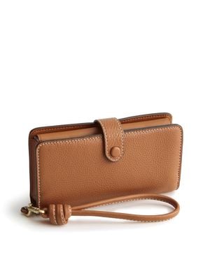 Vera Bradley Outlet Leather Phone Wristlet - Brown