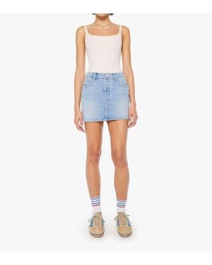 Mother Vagabond Mini Skirt - Blue
