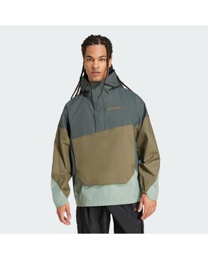 adidas Terrex Xploric 2.5L Climaproof Anorak - Green