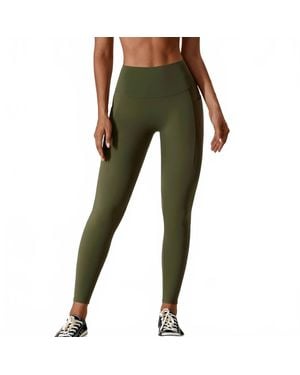 Rockstar Peach Marni Pocket Leggings - Green